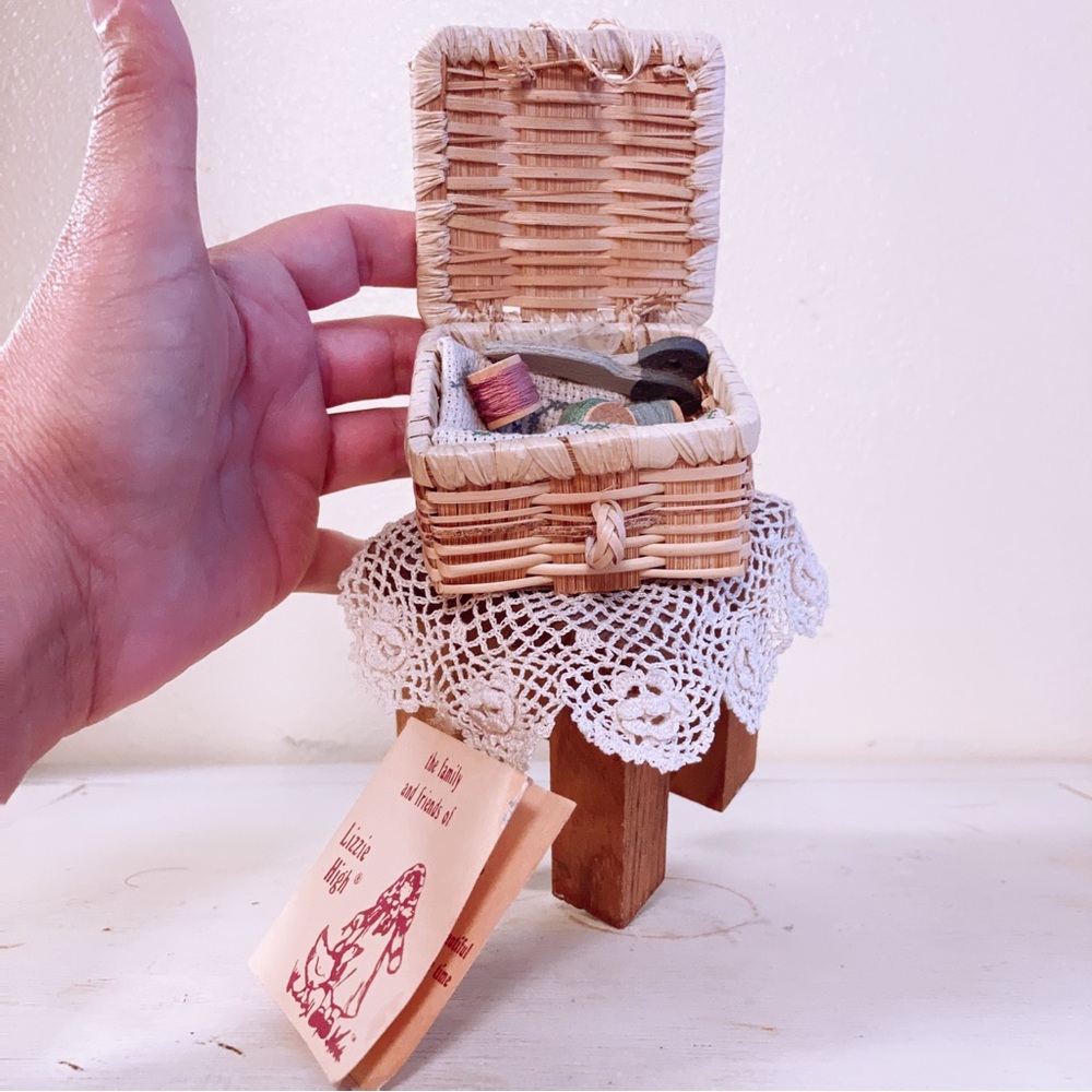 Lizzie High “Juliet Valentine” Sewing Basket & Table-No Doll - retired.